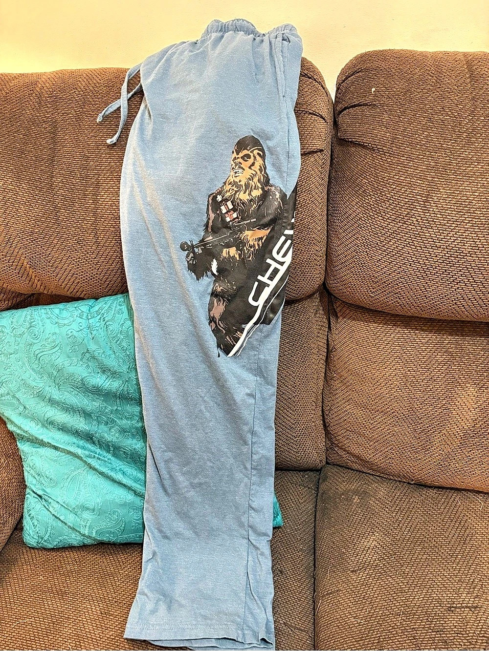 Star Wars Chewbacca Graphic Sleep Lounge Pants Lounge Pants Blue